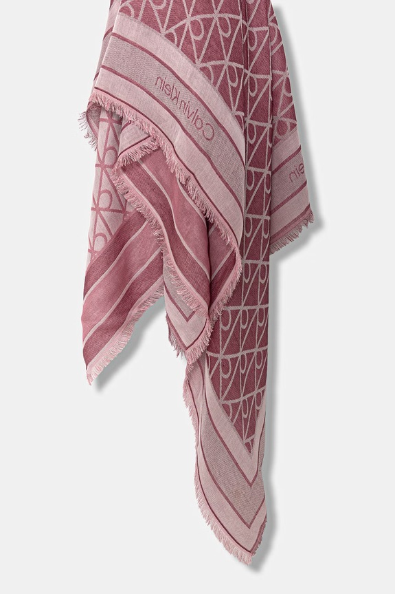 Doplnky Calvin Klein hustka dámska z modalu LV04F8080G ružová