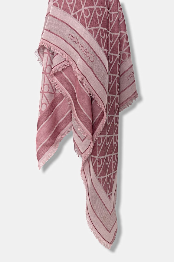 Doplnky Calvin Klein hustka dámska z modalu LV04F8080G ružová