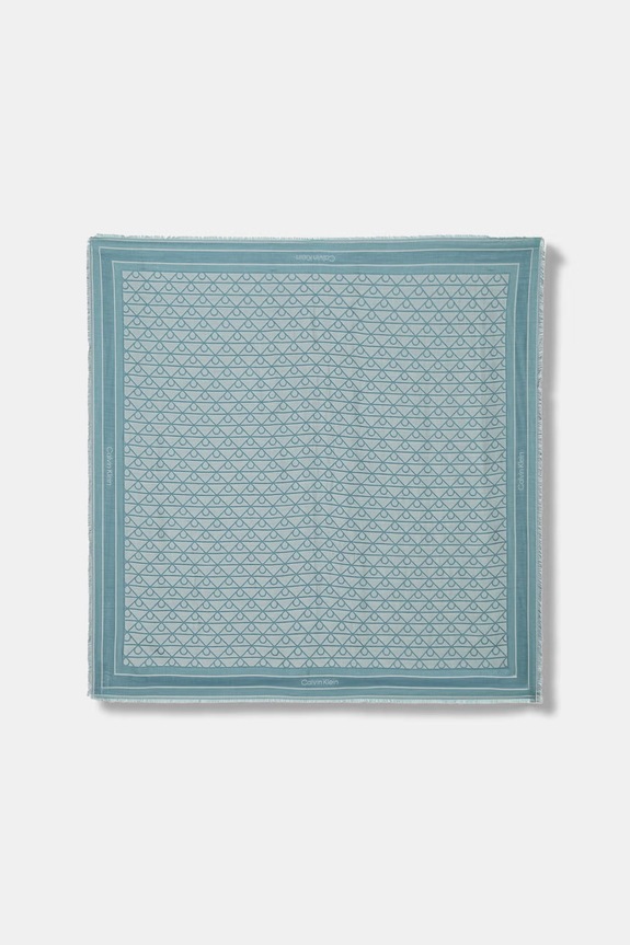 Calvin Klein chusta damska z modalu turkusowy LV04F8080G