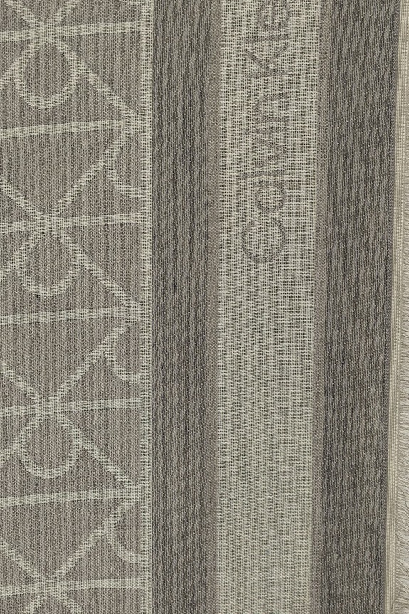 Calvin Klein chusta damska z modalu LV04F8080G zielony SS26