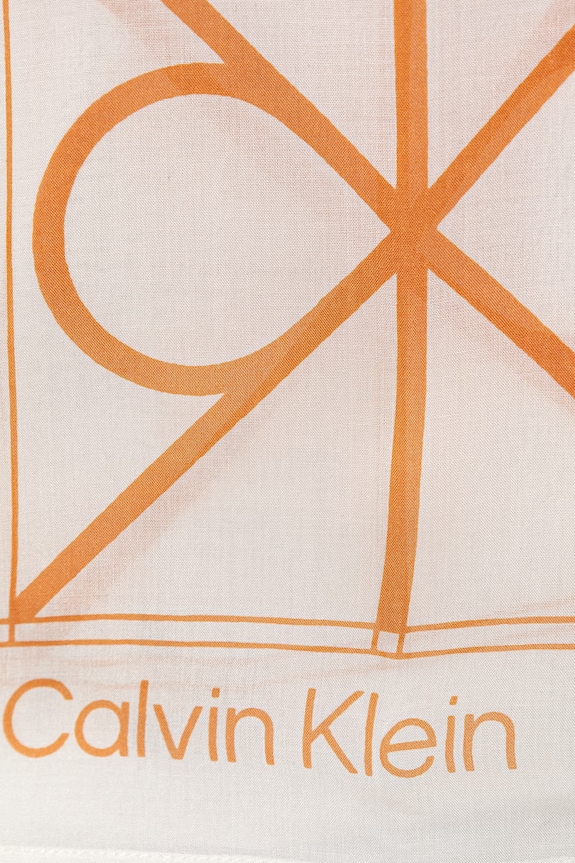 Doplnky Calvin Klein šál dámsky z modalu LV04F8084G biela