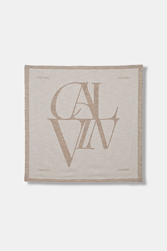 Calvin Klein chusta damska beżowy LV04F8085G
