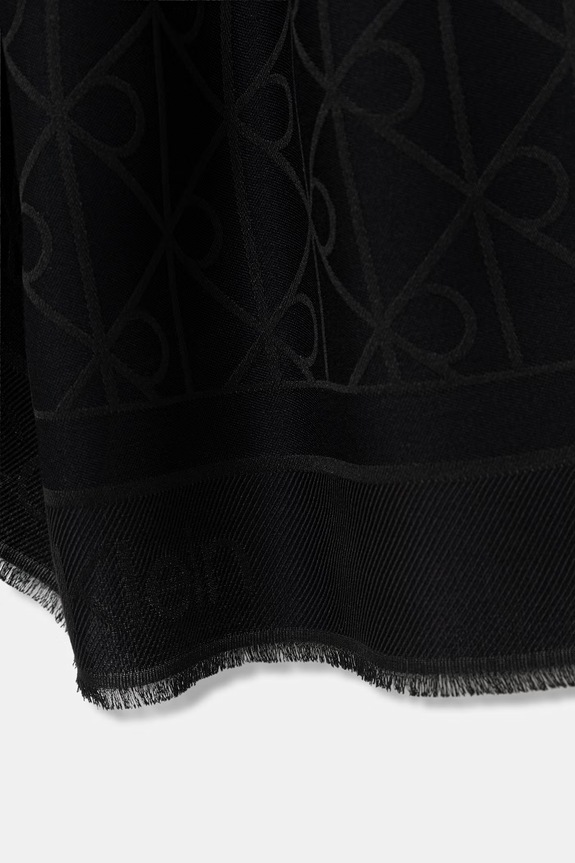 Calvin Klein szal damski z modalu LV04F8096G czarny SS26