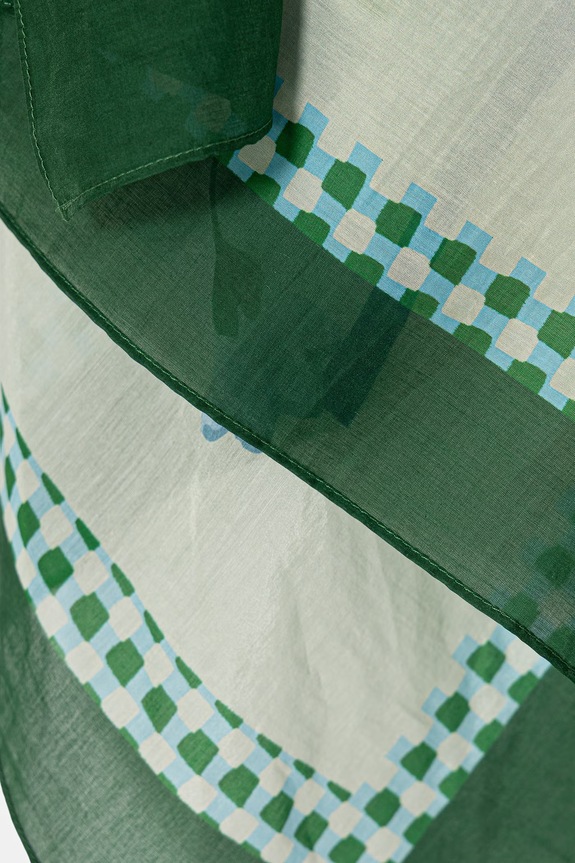 Accesorii IBlues eșarfă cu mătase ONORE 2617541012200 verde