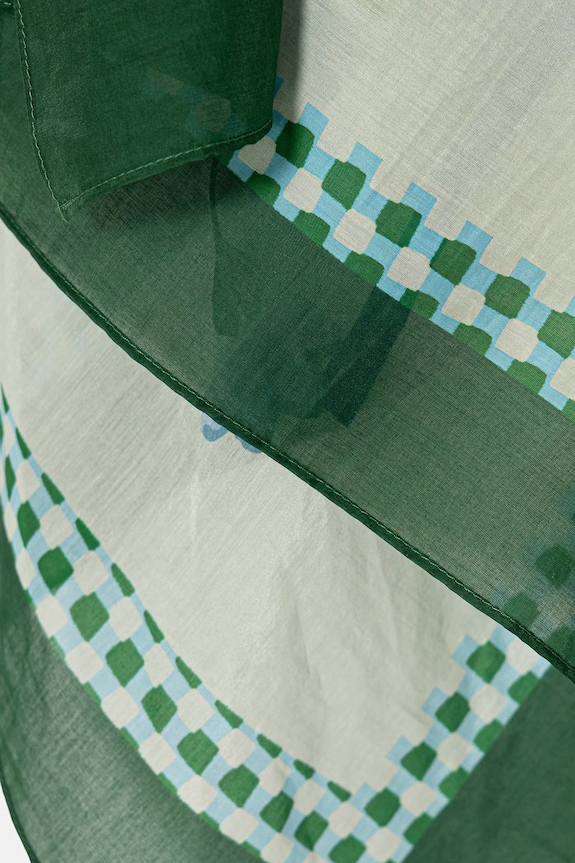 Accesorii IBlues eșarfă cu mătase ONORE 2617541012200 verde