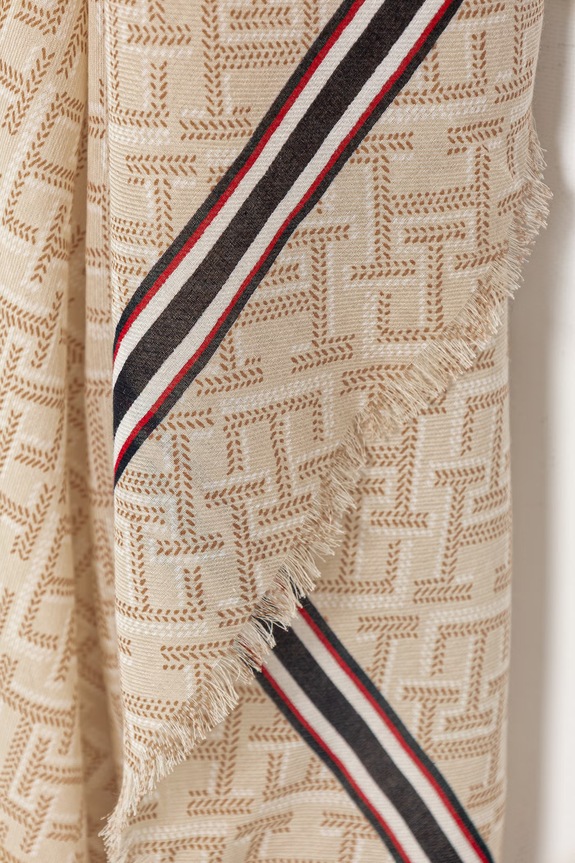 Accessori Tommy Hilfiger scialle da donna AW0AW18605 beige