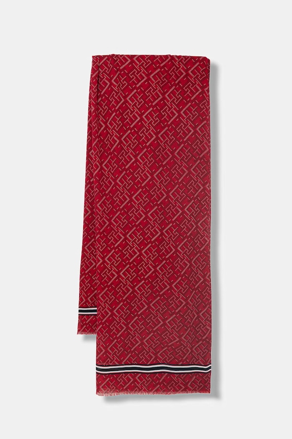 Tommy Hilfiger šal za žene crvena AW0AW18605