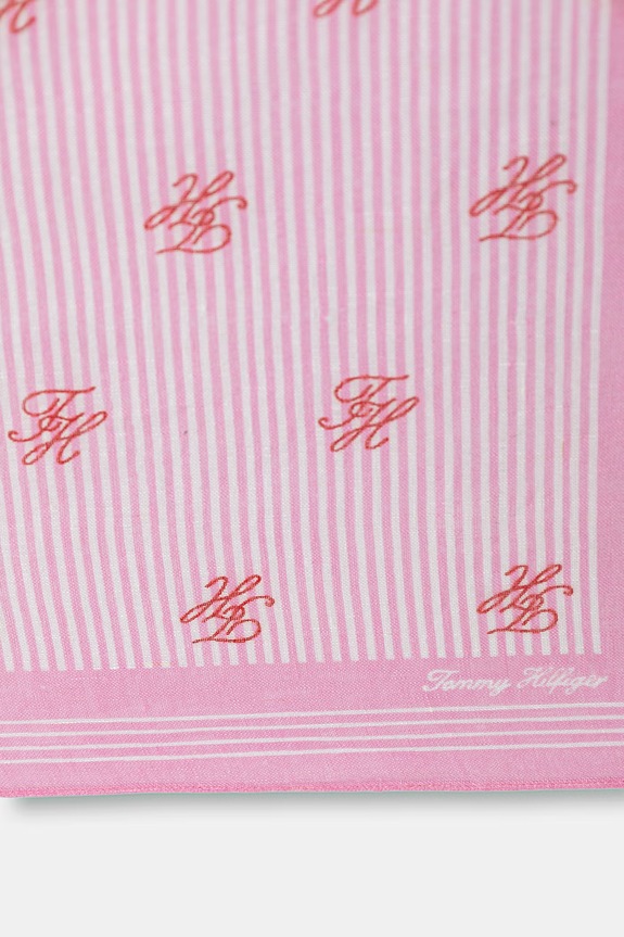 Tommy Hilfiger sciarpa da donna in lino SUMMER AW0AW18346 rosa SS26