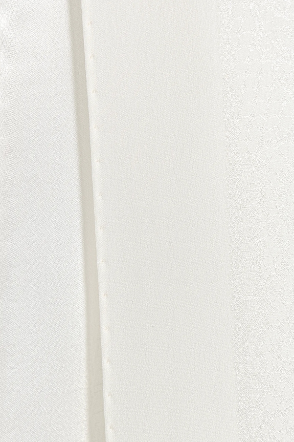 Hodvábny šál Moschino M2920.30556 biela SS26