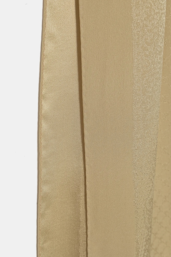 Hodvábny šál Moschino M2920.30556 béžová SS26