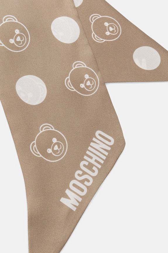 Moschino eșarfă M5891.E3242 bej SS26
