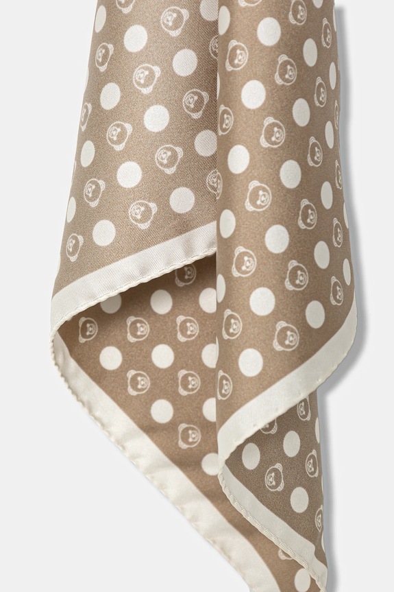 Hedvábný šátek Moschino M5890.E5000 béžová SS26