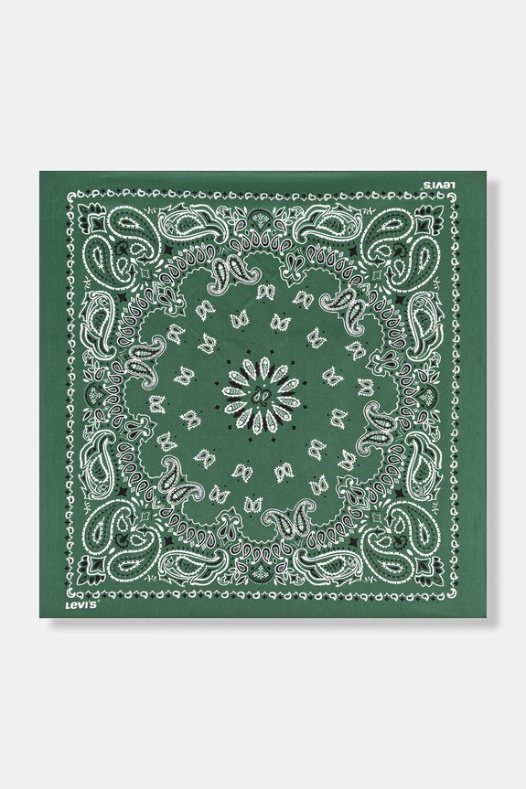 Levi's sciarpa XL SILKY tessuto verde 005G0