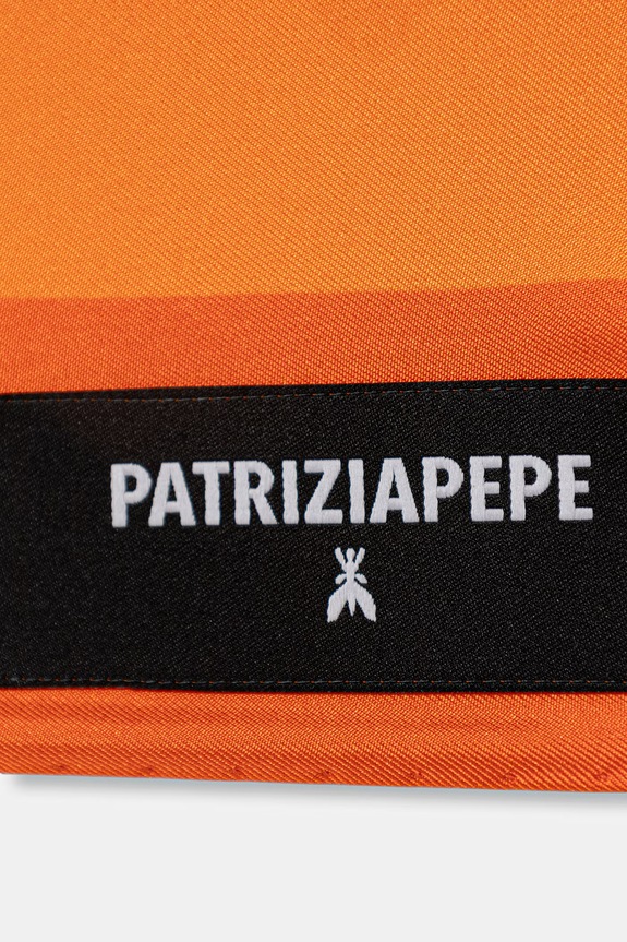 Patrizia Pepe apaszka jedwabna 8F0115.A4X1 pomarańczowy SS26