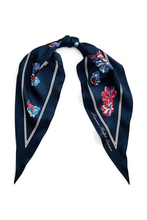 Lauren Ralph Lauren fular pentru femei, din mătase bleumarin 454P14494