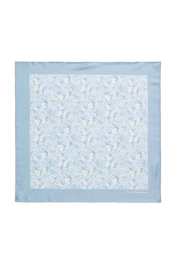 Lauren Ralph Lauren eșarfă pentru femei, cu amestec de mătase 454P14497 albastru SS26