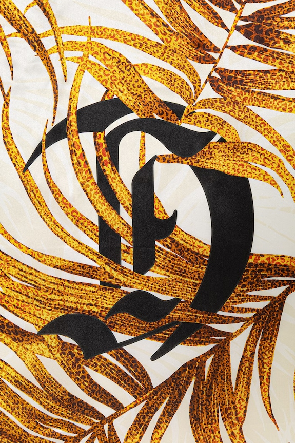 Μεταξωτό φουλάρι Just Cavalli 80RA2H01.ZG321 χρυσαφί SS26