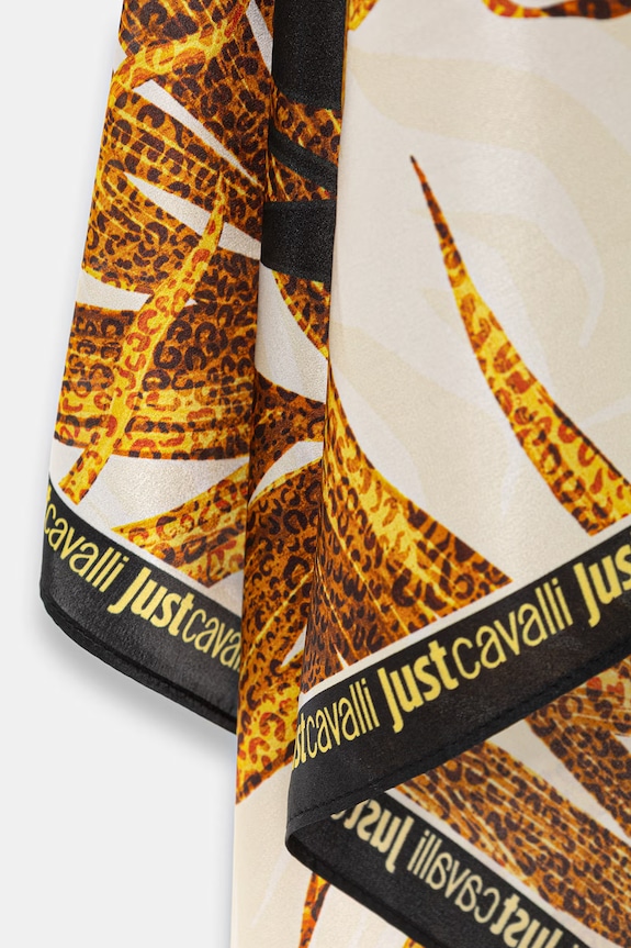 Αξεσουάρ Μεταξωτό φουλάρι Just Cavalli 80RA2H01.ZG321 χρυσαφί