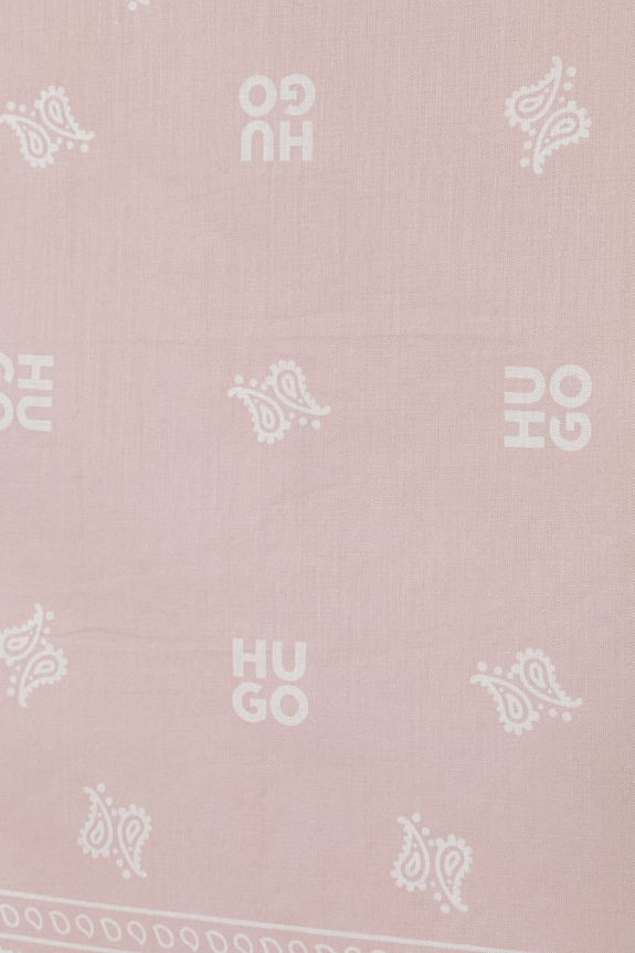 Akcesoria HUGO apaszka damska bawełniana 2Bandana_pack 50562378 niebieski