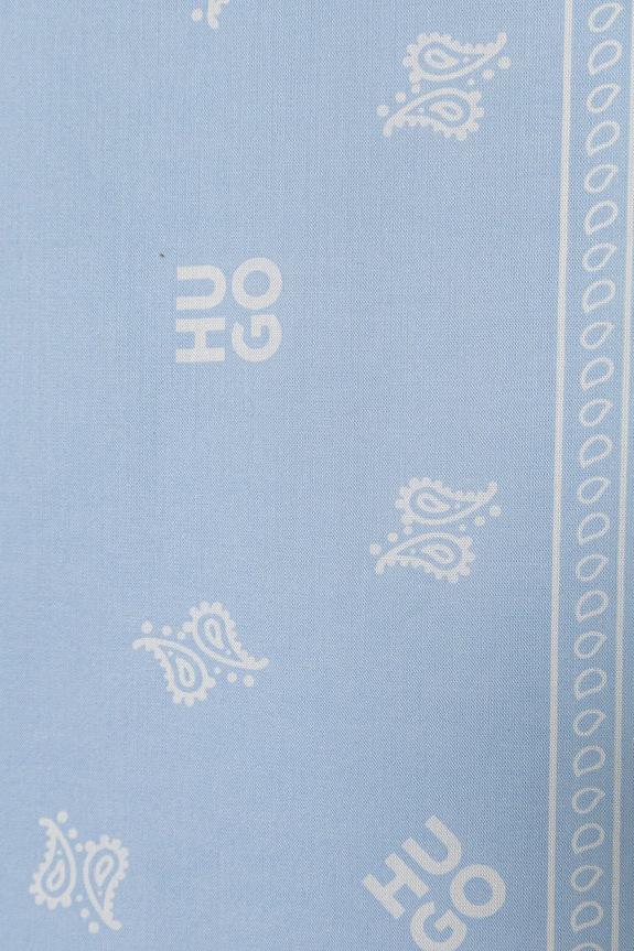 HUGO apaszka damska bawełniana 2Bandana_pack 50562378 niebieski