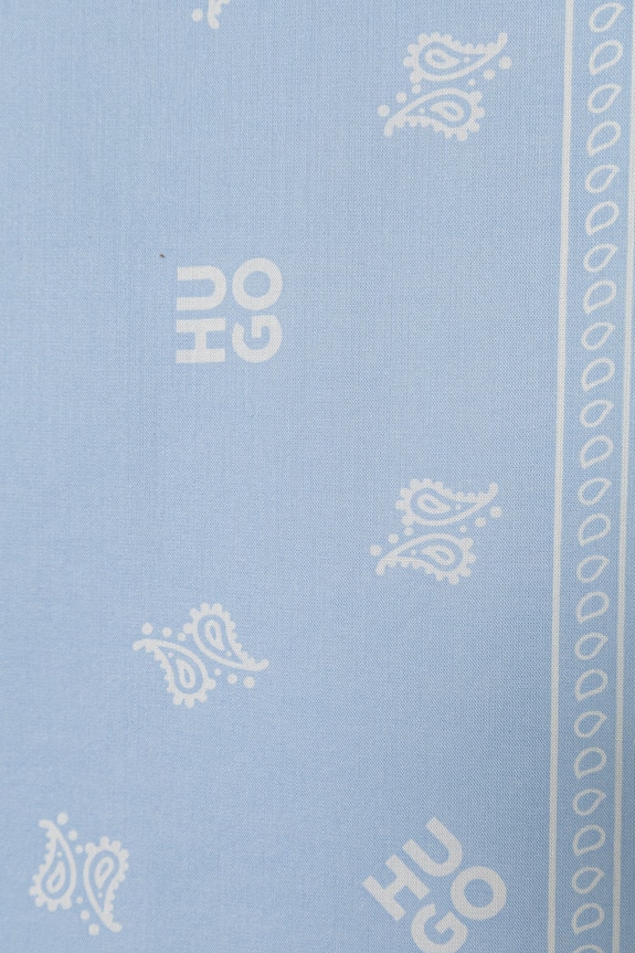HUGO apaszka damska bawełniana 2Bandana_pack 50562378 niebieski