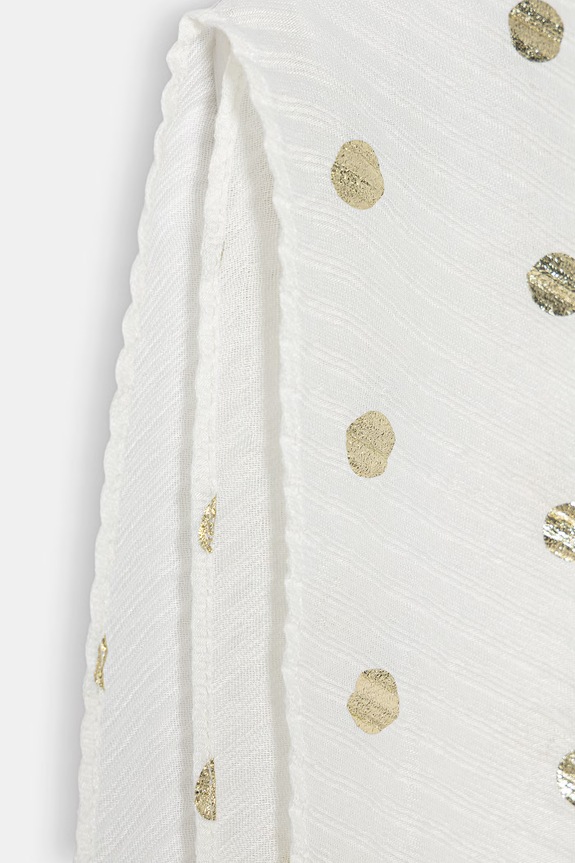 Morgan σάλι γυναικείο 5DOTS λευκό SS26