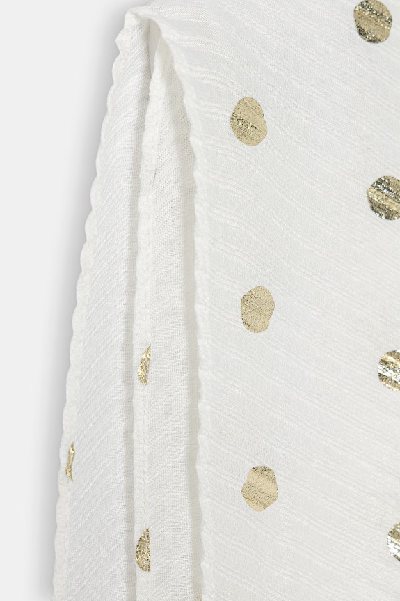 Morgan σάλι γυναικείο 5DOTS λευκό SS26