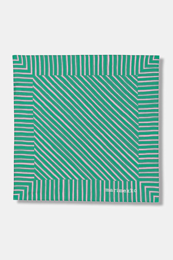 Marimekko apaszka damska bawełniana turkusowy 095586