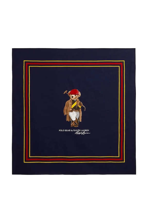Polo Ralph Lauren eșarfă pentru bărbați, din bumbac bleumarin 449P11846