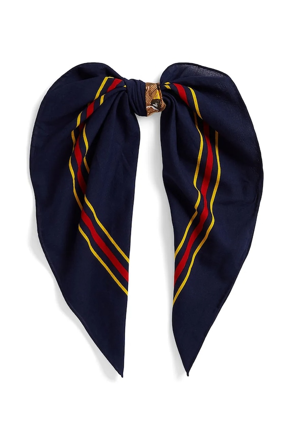 Polo Ralph Lauren eșarfă pentru bărbați, din bumbac 449P11846 bleumarin SS26