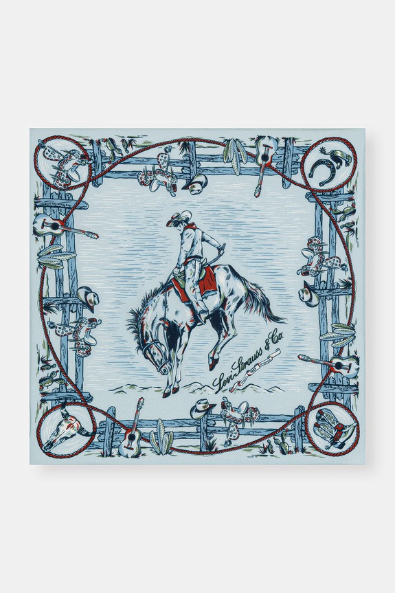 Levi's eșarfă din bumbac M's Bandana cu modele albastru 005CX