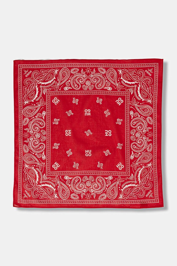 HUGO šatka pánska bavlnená 2Bandana_pack_M 50561669 modrá SS26