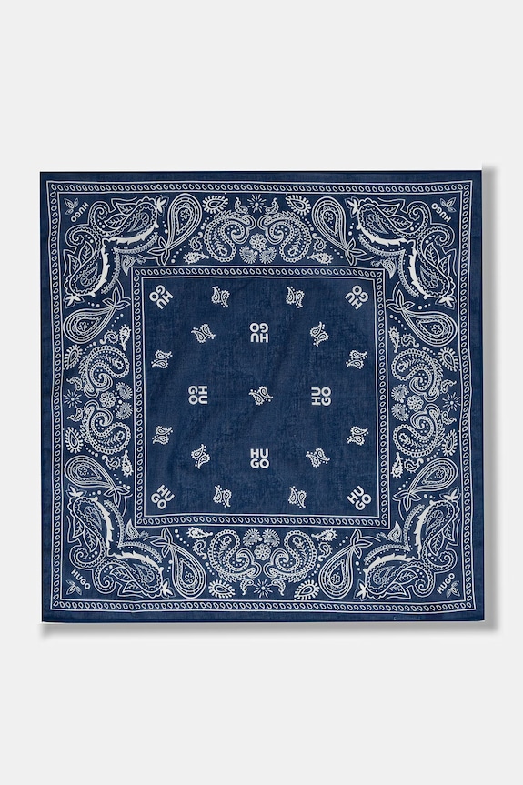 Doplnky HUGO šatka pánska bavlnená 2Bandana_pack_M 50561669 modrá