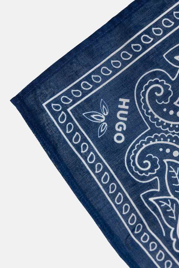 HUGO šatka pánska bavlnená 2Bandana_pack_M modrá 50561669