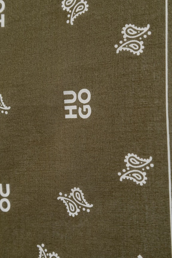Akcesoria HUGO apaszka męska bawełniana 2Bandana_pack_M 50561669 zielony