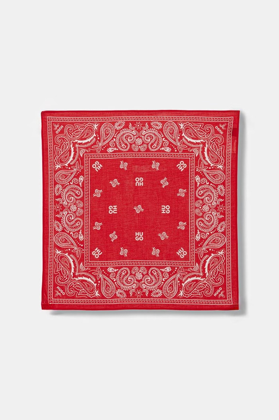 HUGO apaszka męska bawełniana 2Bandana_pack_M 50561669 czarny SS26