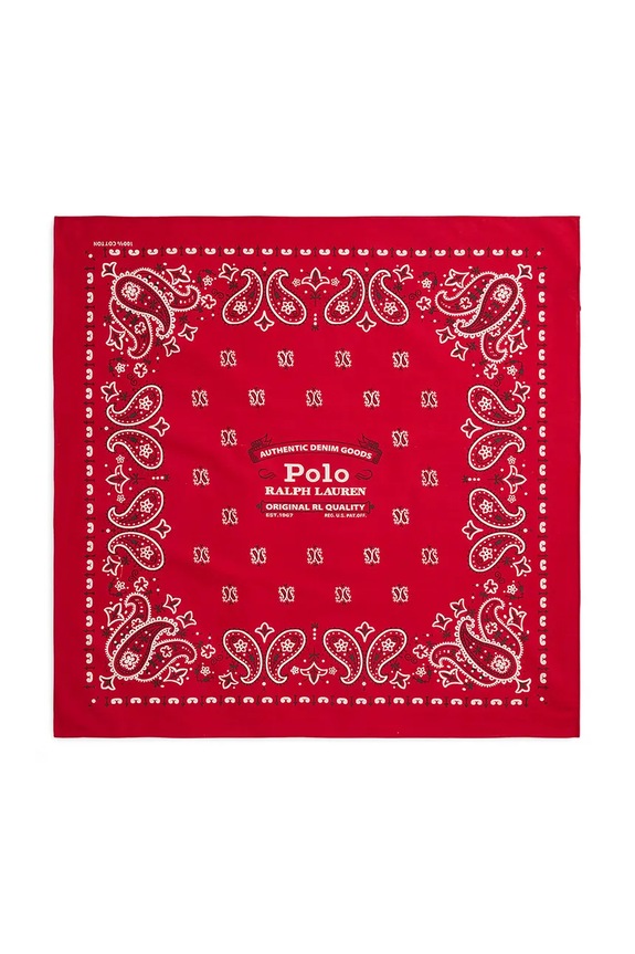Polo Ralph Lauren COTTON-CLASSIC BANDANA шал от памук мъжки червен 449959470003
