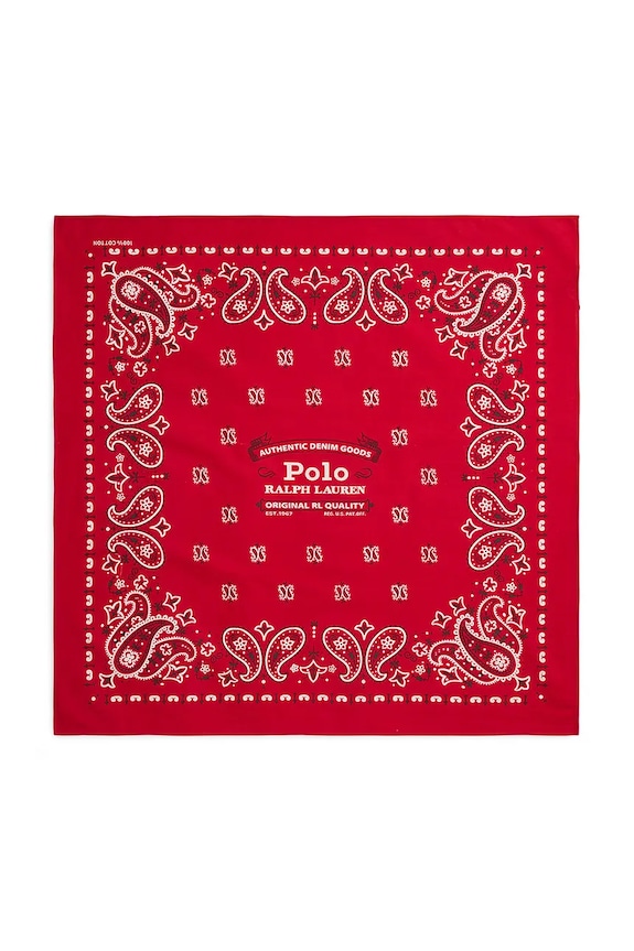 Polo Ralph Lauren COTTON-CLASSIC BANDANA шал от памук мъжки червен 449959470003