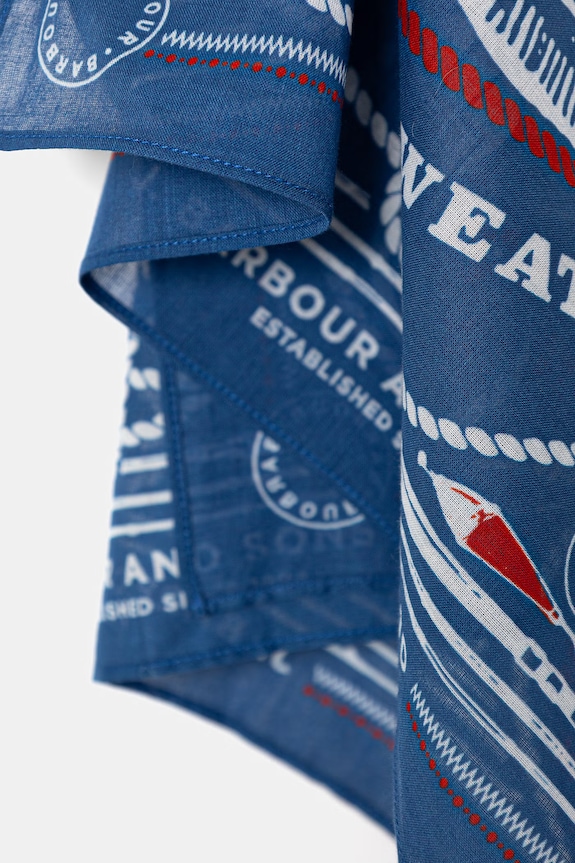 Akcesoria Barbour MAC0488BU95 bandana bawełniana męska MAC0488BU95 niebieski