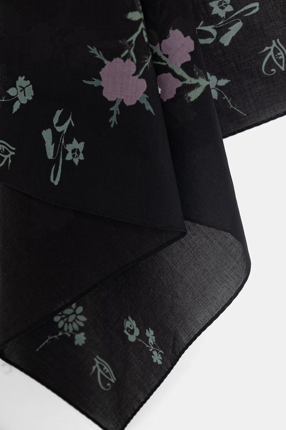 Akcesoria AllSaints apaszka męska bawełniana 29M007XE czarny