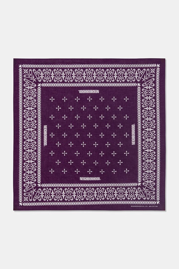 Neighborhood bandana bavlněná pánská fialová 261BXNH.AC01