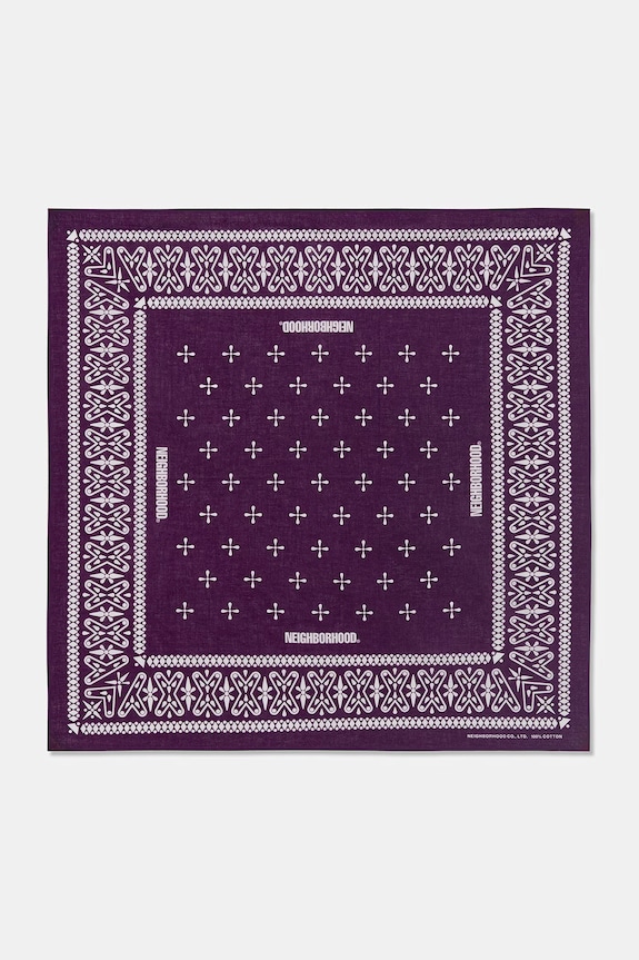 Neighborhood bandana bavlněná pánská fialová 261BXNH.AC01