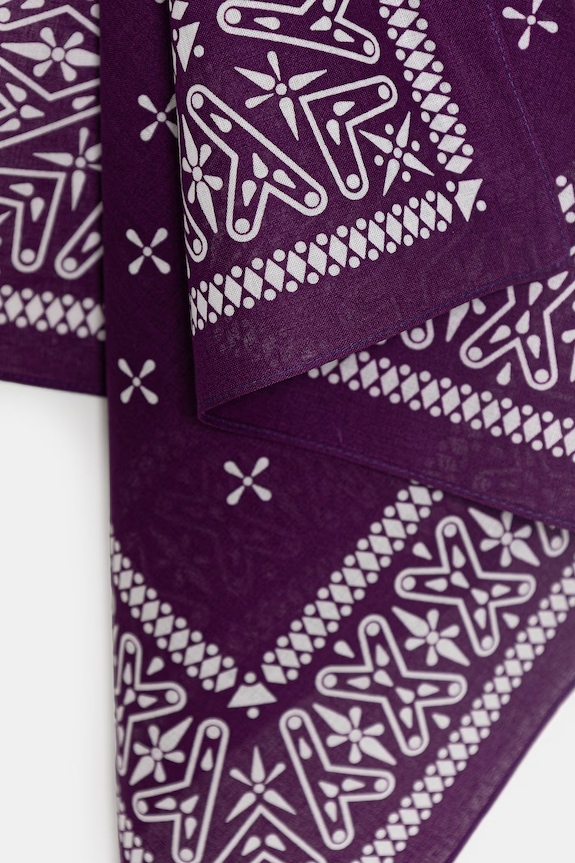 Doplňky Neighborhood bandana bavlněná pánská 261BXNH.AC01 fialová