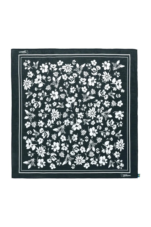 Fjallraven bandana ženska pamučna Fjällblomster mornarsko plava F13100236