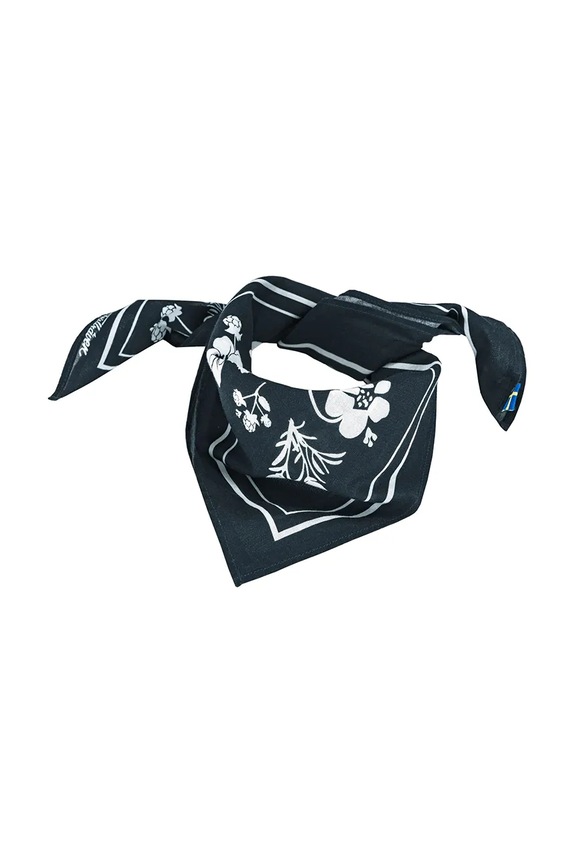 Fjallraven bandana ženska pamučna Fjällblomster F13100236 mornarsko plava SS26
