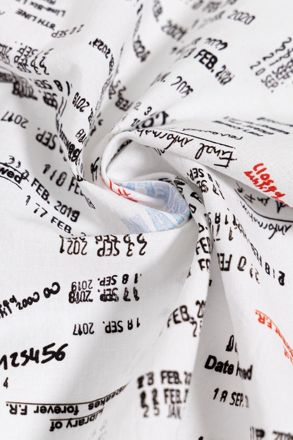 MM6 Maison Margiela eșarfă din bumbac SH0TF0002.M35804.001S alb SS26