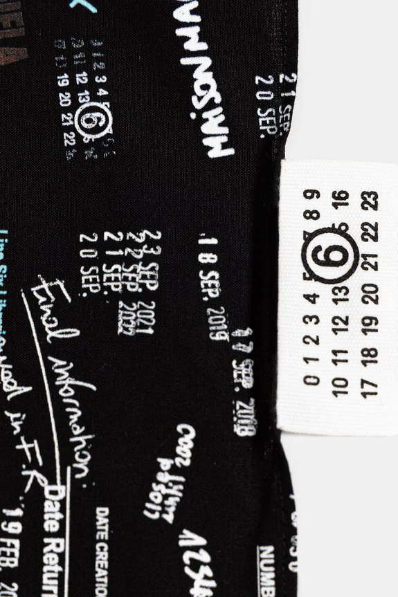 Аксесоари MM6 Maison Margiela шалче от памук SH0TF0002.M35804.002S черен