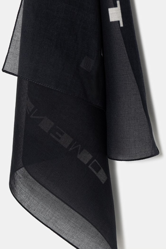 Accessories Rick Owens DRKSHDW Temple of Love cotton neck scarf DA01F4471.SCAEP7 black