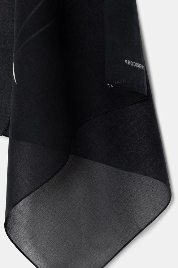 Doplnky Rick Owens DRKSHDW Penta šatka bavlnená DA01F4471.SCAEP3 čierna