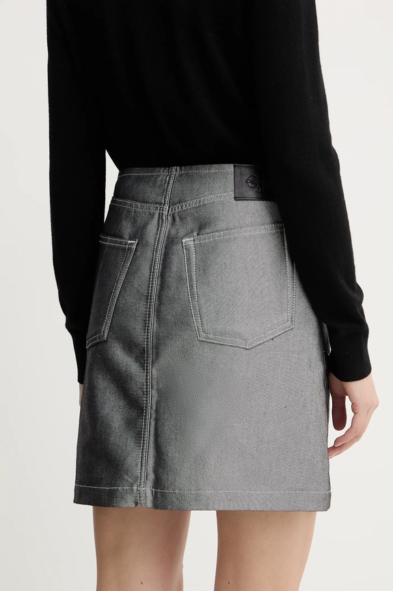 Oblečenie Rifľová sukňa Calvin Klein Jeans LV047E716G sivá